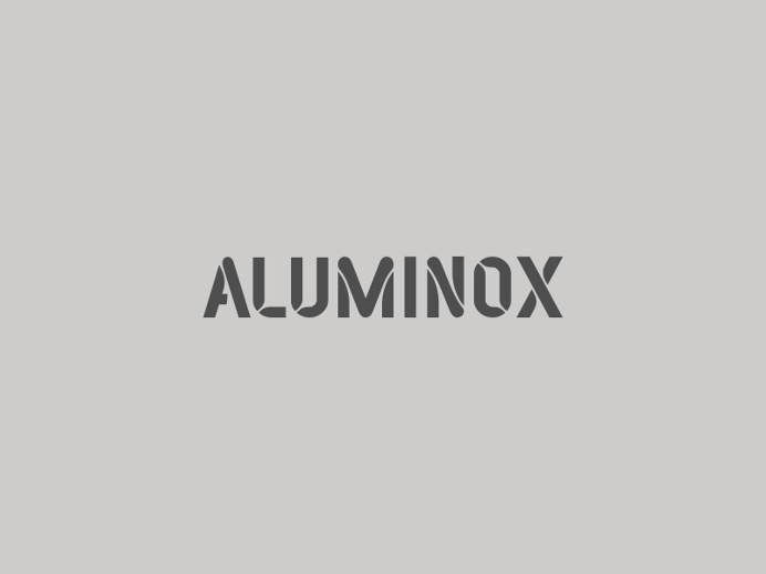 Aluminox, Beetroot Graphics #logo #logotype #wordmark #stencil