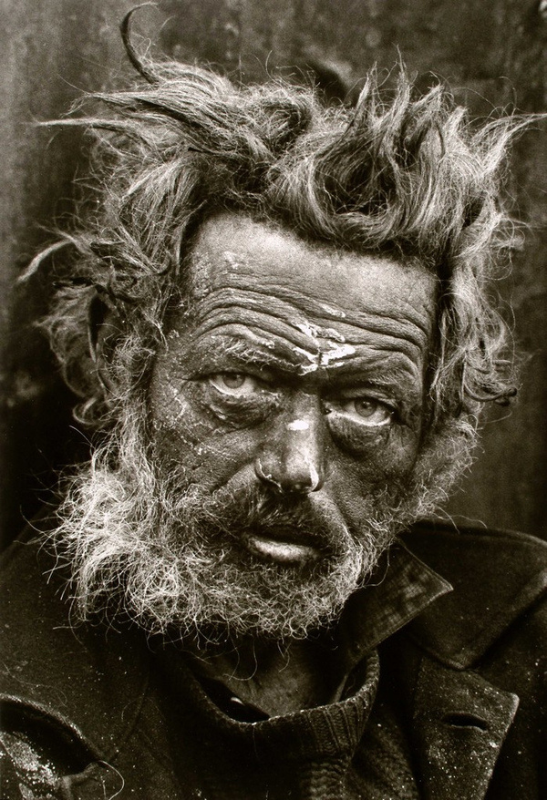 Irish Vagrant, east end London, by Don McCullin 1968 #don #tramp #sepia #london #desperate #vagrant #photography #vintage #mccullin #homeless