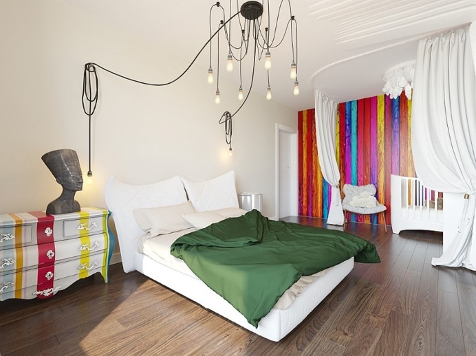 Apartment in Moscow – bright design, freshness and playful colors