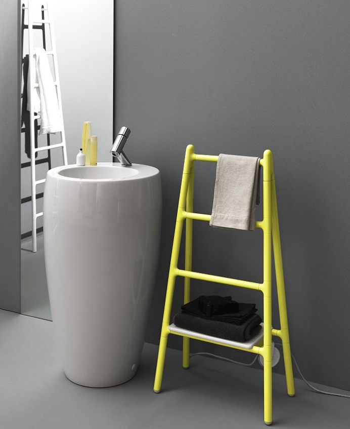 Free-Standing Scaletta Radiators by Elisa Giovannoni - #design, #bathroom, #bath, #interior, #decor, home, bathroom