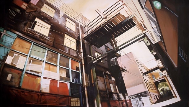 Realistic Urban Paintings by Graeme Berglun_8 #urban #realistic #city #painting #art