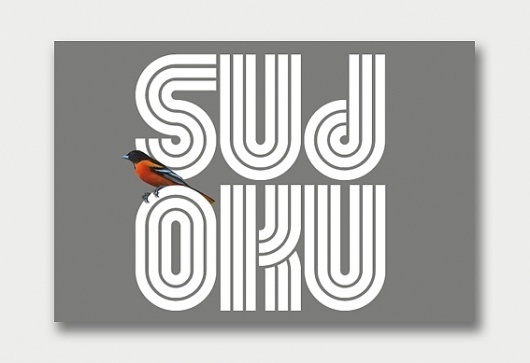 Sudoku – Type Specimens. / Aqua-Velvet #sudoku #typeface #typography