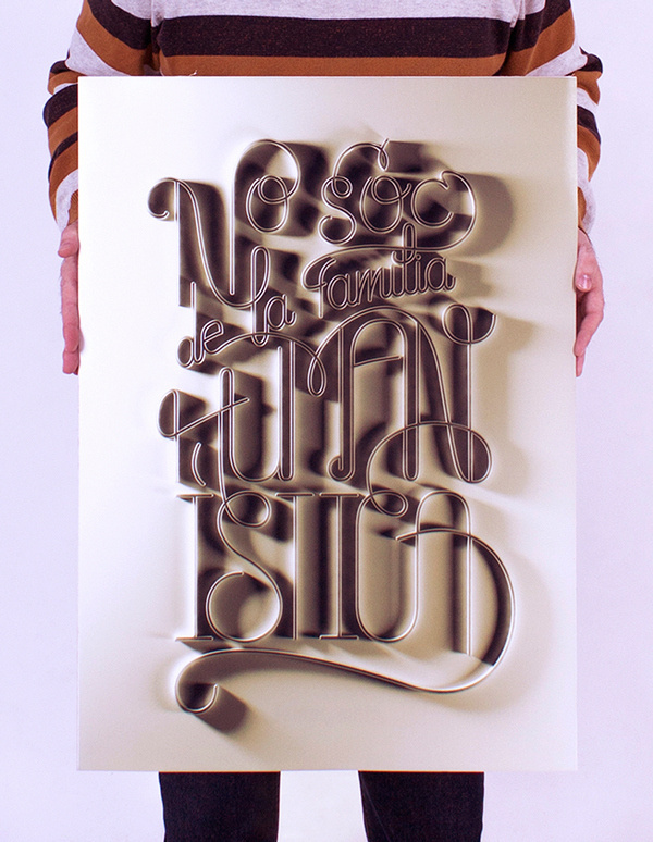 | No sÃ³c de la famÃ­lia que penses | on Behance #calligraphy #lettering #caligrafã­a #david #rico #tipografã­a #gold #poster #champagne #typography