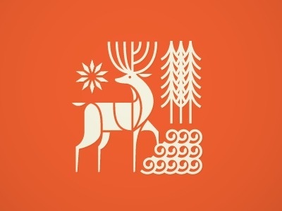 Logo by Brent Couchman #logo #deer #stag