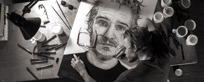 Hugh Van Schaick art portrait pencil beautiful precise detail australia nice new mindsparkle mag