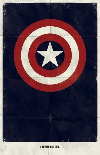 Marvel Minimalist Posters on the Behance Network #america #captain
