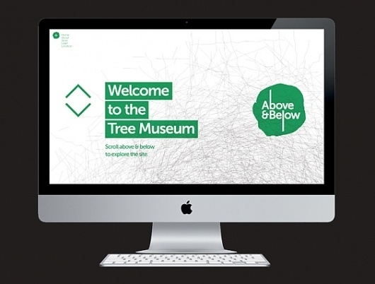 Above & Below on the Behance Network #branding #museum #print #design #graphic #of #identity #logo #trees