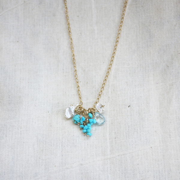 December Birthstone Necklace gold, jewelry, turquoise #jewelry #necklace