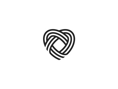 Heart mark by Ron Naus #heart #lines #interweaves