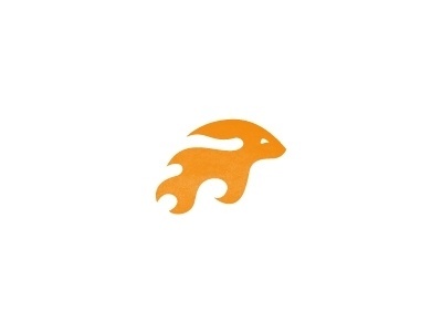 Dribbble - Rabbit 2 by Josiah Jost #vector #fire #flame #logo #rabbit