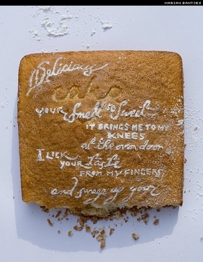 Sunday Type: birthday type | I love typography, the typography and fonts blog #bantjes #cake #sugar #marian #handmade #typography