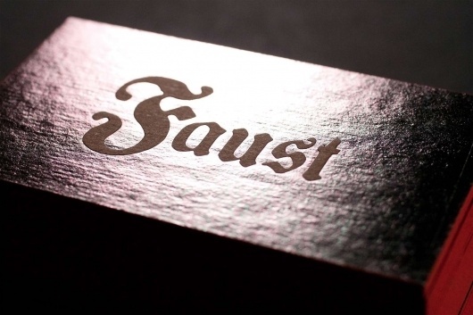 Faust | We're Graphic Designers. We're Very Good. Everybody Says So. #business #stamped #cards #foil #faust