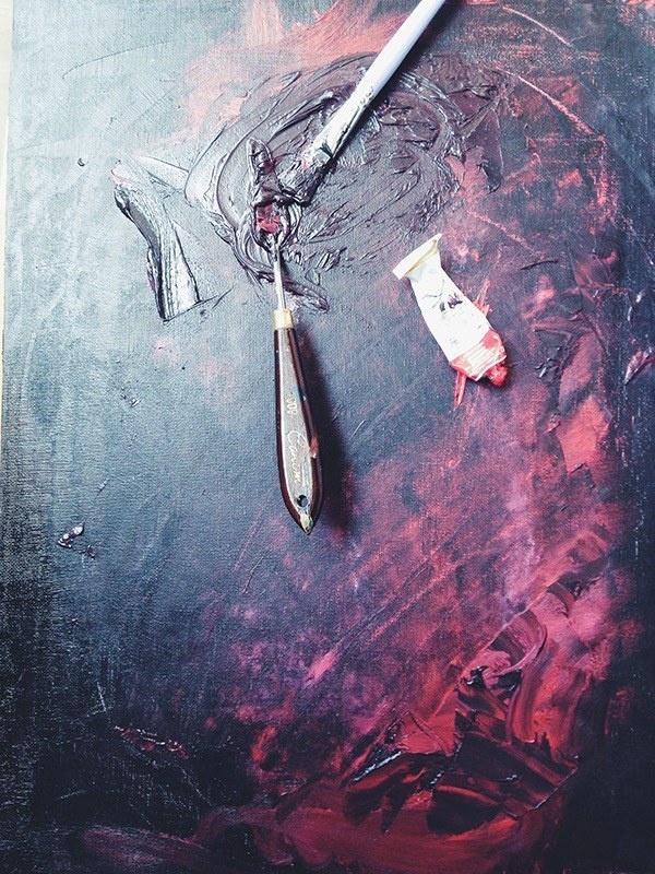 The Birth and Death on Behance #modern #art #oil