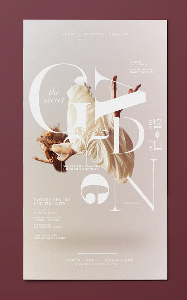 Secret Garden on Behance #dance #poster #typography