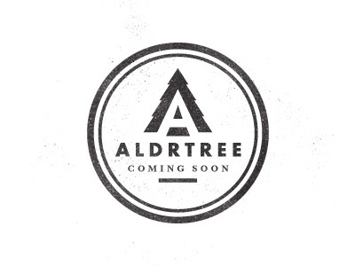 Dribbble - ALDRTREE: Coming Soon by Ben Suarez #badge #logo #vintage #type #aldtree