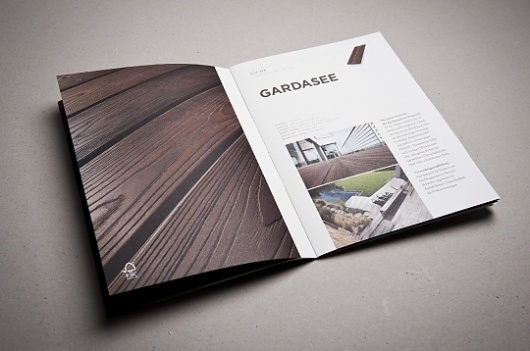 Brochure design idea #368: Mareiner Holz - corporate identity & design on the Behance Network #print #booklet #brochure