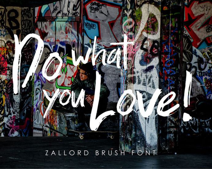 Zallord - Free Brush Font