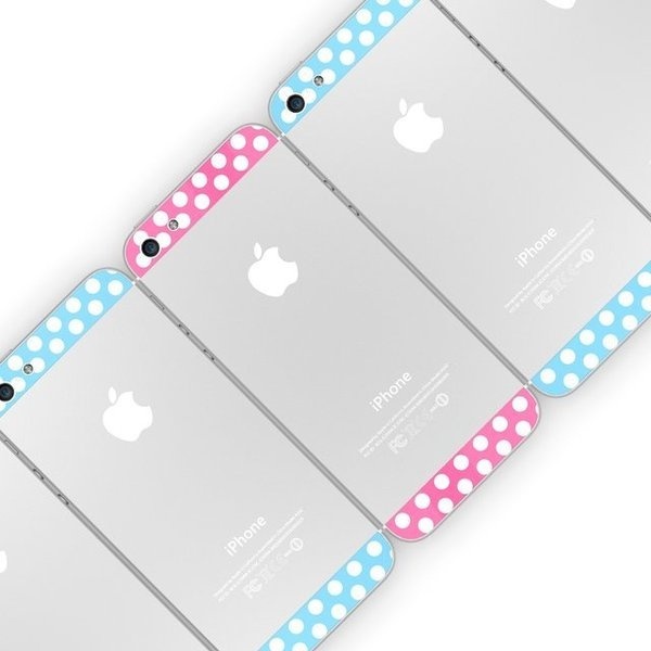 Polka Dot Top Bottom Glass Back Housing Cover For iPhone #gadget