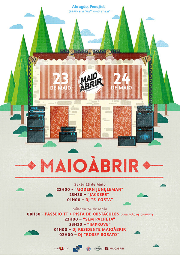 gigposter maioabrir #print #design #graphic #illustration #gigposter #poster #heymikel