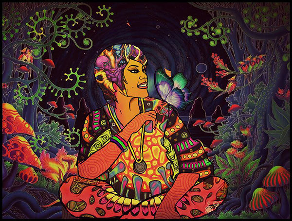 Digital Self Portrait by Shruti Anand #self portraits #patterns