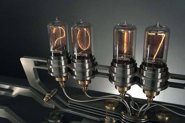 Introducing The Nixie Machine II #nixie #home #lifestyle #clock #sculpture #light #instaart #mbfmadgallery #artgallery