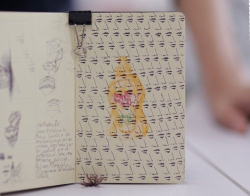 Patrón de Contemplación #moleskine #drawing #faces #pattern
