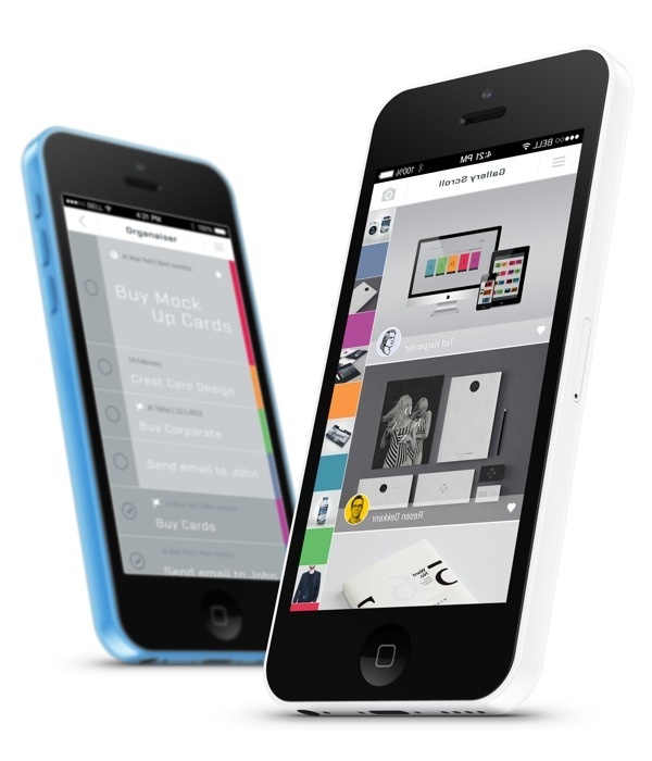Portfolio UI on Behance #coler #design #ui #iphone #app