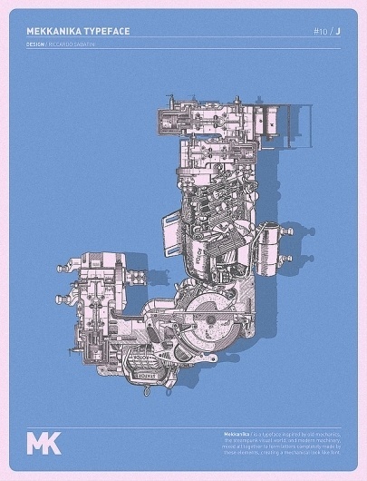 MEKKANIKA on the Behance Network #typography