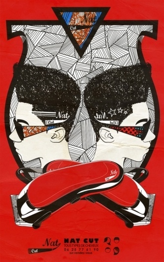 Nat Cut Identity on the Behance Network #natcut #illustration #vector #poster