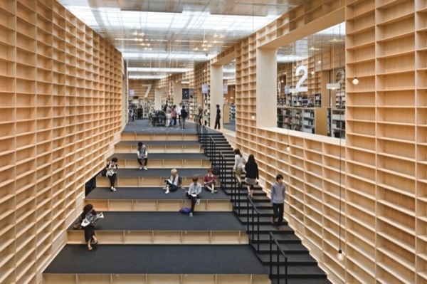 Sou Fujimoto: Bricks of paper and ink #libary #building #books