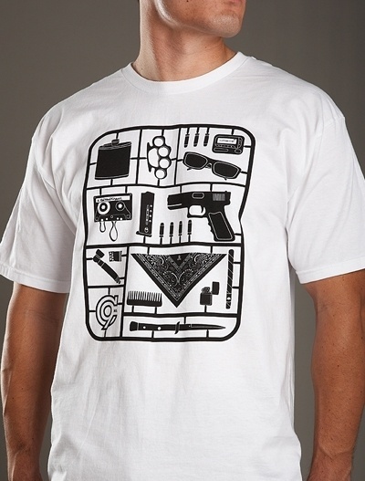 The 90's Kit T-Shirt [S11-WHT-90kit-T] : Calico No.9 Store, Live In The Last #swag #gangster #lookbook #street #90s #kit #fashion #style