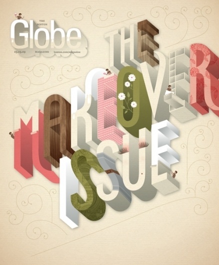 makeoverissue.jpg (JPEG Image, 500 × 605 pixels) #text #lettering #design #graphic #cover #illustratio #type #magazine #typography