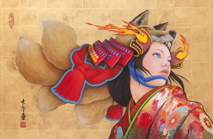 Maiko Musings: Stunning Manga Paintings by Tamura Yoshiyasu