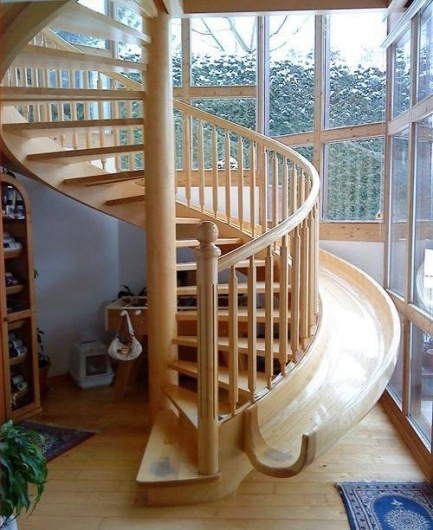 Recent Design Inspirations | Fab.com #staircase #spiral #playground #wood #architecture