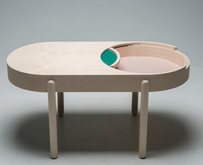 Inspired by a dominos box, the BIRK #coffee #table is an #innovative and creative solution to uncluttered your living space. #productdesign