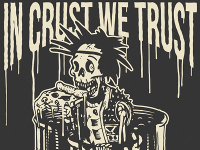 Tumblr, Edgar Regalado #skeleton #edgar #illustration #drawn #pizza #skull #hand #regalado