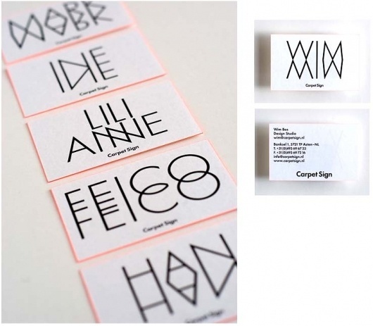 Carpet Sign : Studio Laucke Siebein #type #card #typography