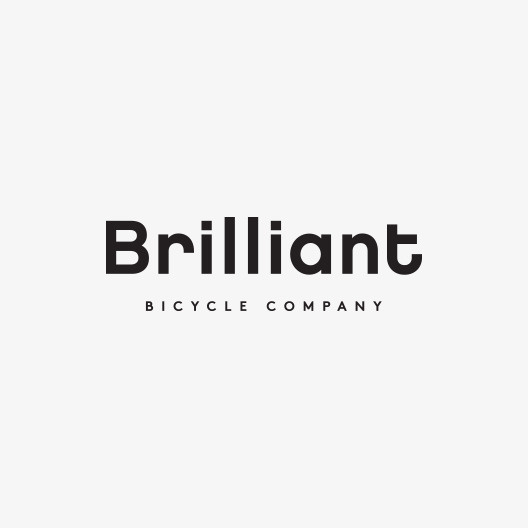 Logo for Brilliant Bicycle Company by High Tide #logo #minimal #wordmark