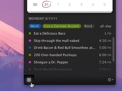 Dribbble - Calendar App by Rogie #calendar #design