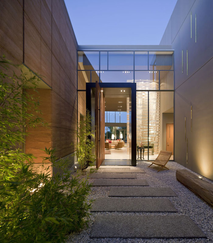 House Located in Desert Hillside