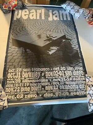 PEARL JAM Ames Bros 1993 West Coast Fall Tour Poster VS. Tour. • 78.00$