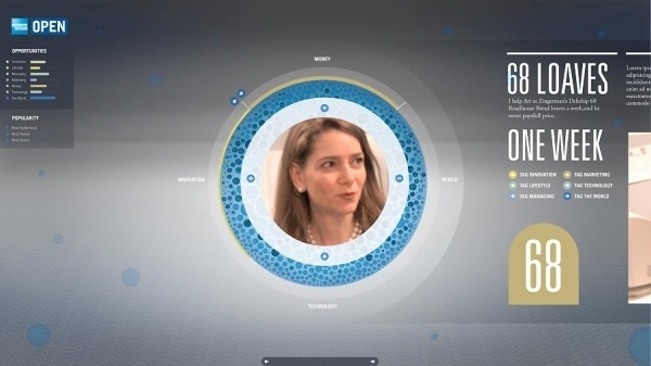Amex Open - SCAR #infographics #interface #website #data #visualization