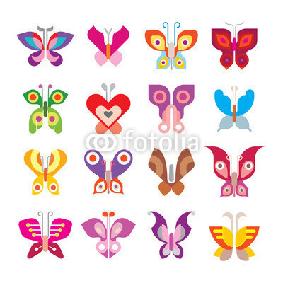 Butterfly icon set #butterflies #vector #icon #design #butterfly #symbol #element
