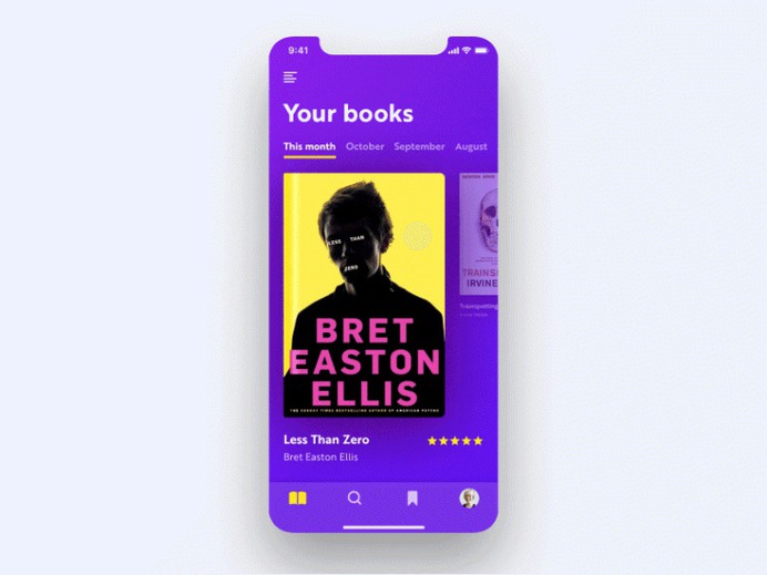 7 Free Book App UI Template for UI/UX Designer