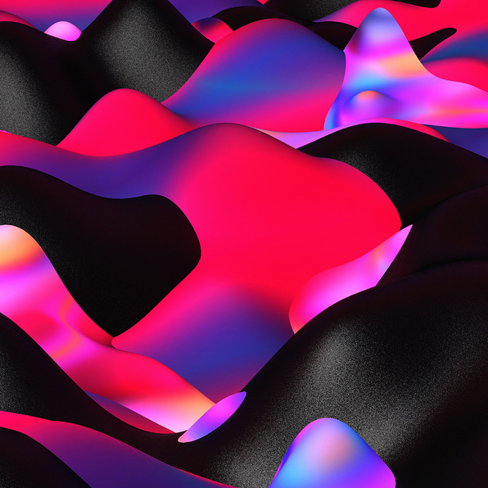 Hills by Quentin Deronzier #artwork #hills #landscape #colors #gradient #nextwave