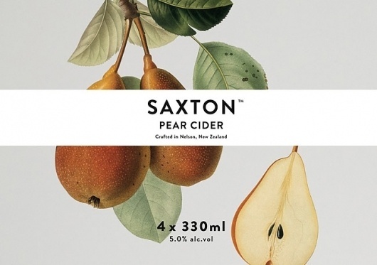 Saxton Cider | Packaging of the World: Creative Package Design Archive and Gallery #illustraton #typography