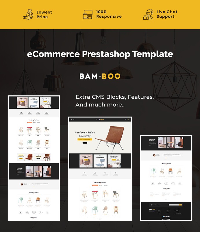 #Bamboo - #Furniture & #Home #Decoration - #Prestashop #Responsive #Theme | #TemplateTrip #eCommerce #Website #Design #Template