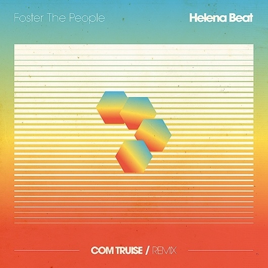 Foster The People x Com Truise #design #retro #graphic #gradient #colour