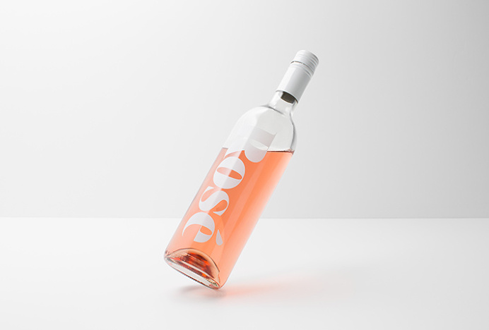 Rochfort Rees by Studio South #bottle #wine #rose #typography