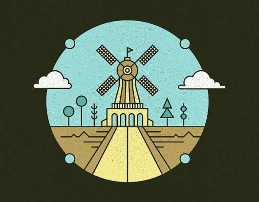 Tim Boelaars #illustration #design #windmill